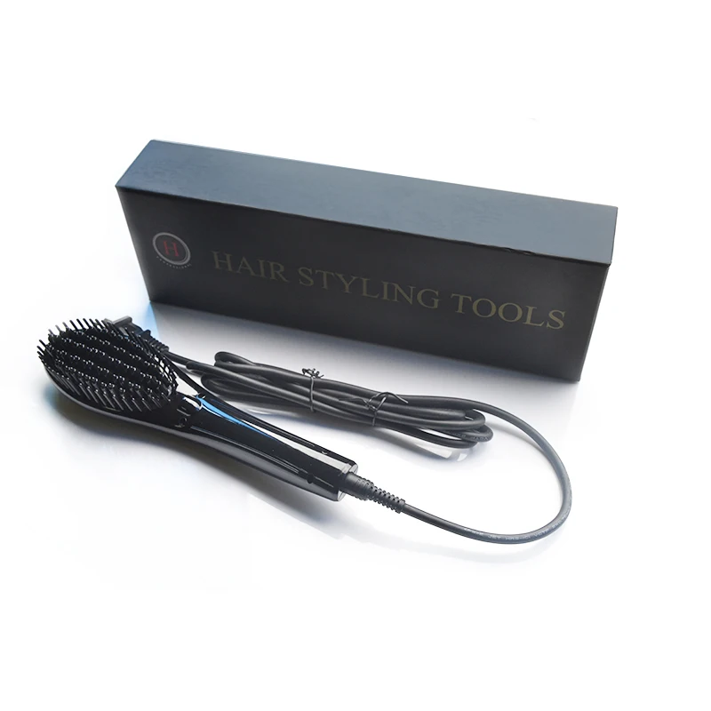 2018 New Styling Hair Brush For Variety Modeling Combing Irons Tourmaline Ceramic 360 Rotable Dual Voltage Straightener |