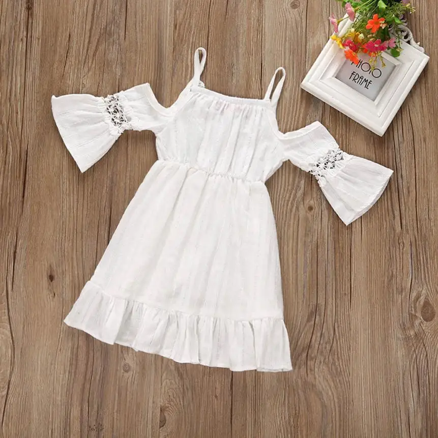 2017 beachwear girl dress white lace kids baby clothes summer dresses for weeding party Girls vestido infantil | Детская одежда и