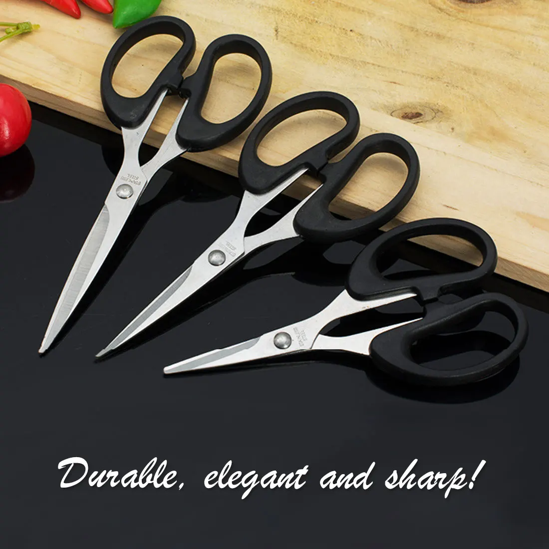 

Kitchen Scissors Stainless Steel Needlework scissors Household tailor Scissors Office paper chopping scissors Durable Shears
