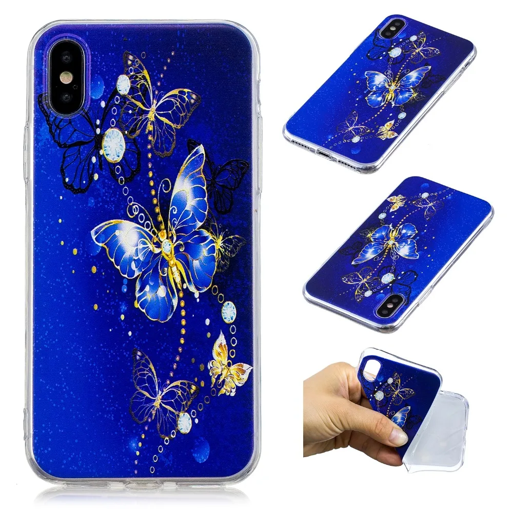 SjuzzyU Anti-knock Silicone Case For Apple iphone X Slim soft TPU Phone Cover coque funda |