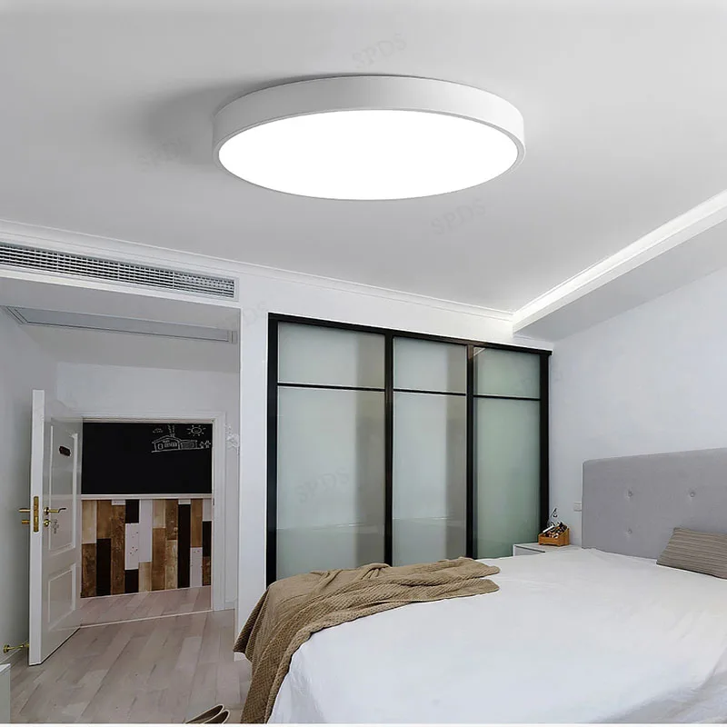 Modern Wrought Iron Acrylic LED Indoor Lighting Home Decor Ceiling Lamp lamparas de techo Surface mounted | Освещение