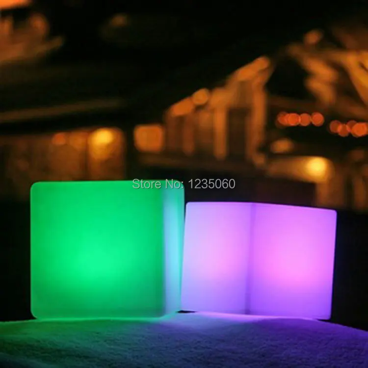 Новогоднее украшение для свадьбы Перезаряжаемые светодиодный куб RGB
