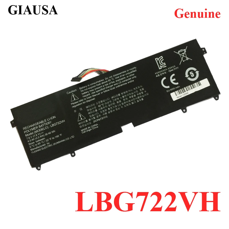 LBG722VH Аккумулятор для ноутбука LG LBM722YE 13Z940 14Z950 EAC62198201 13ZD940 14ZD960-GX5GK EAC62198201