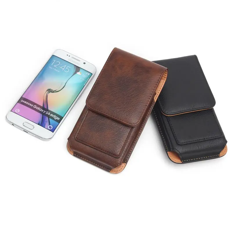 Vertical Leather Pouch Holster Case Metal Belt For Bluboo Xfire 2 Dual Picasso Maya Max Mini S1 S8 Plus D1 D5 Pro S3 | Мобильные
