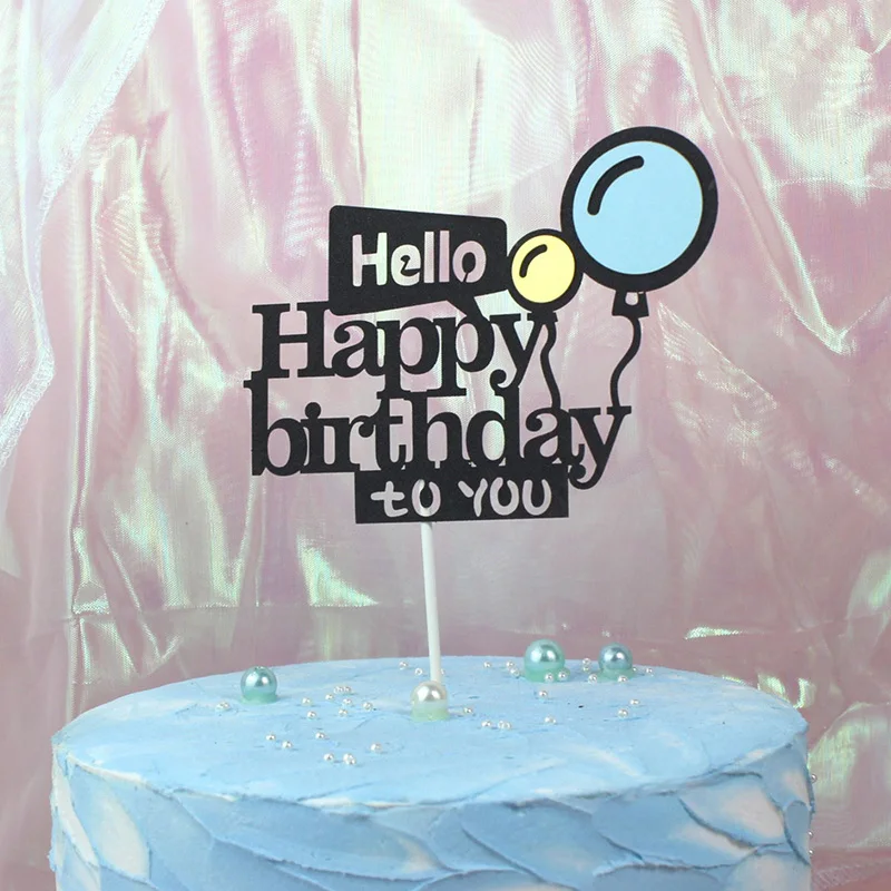 Новинка топпер для торта Hello My Baby с надписью Love You Топпер кекса на день рождения