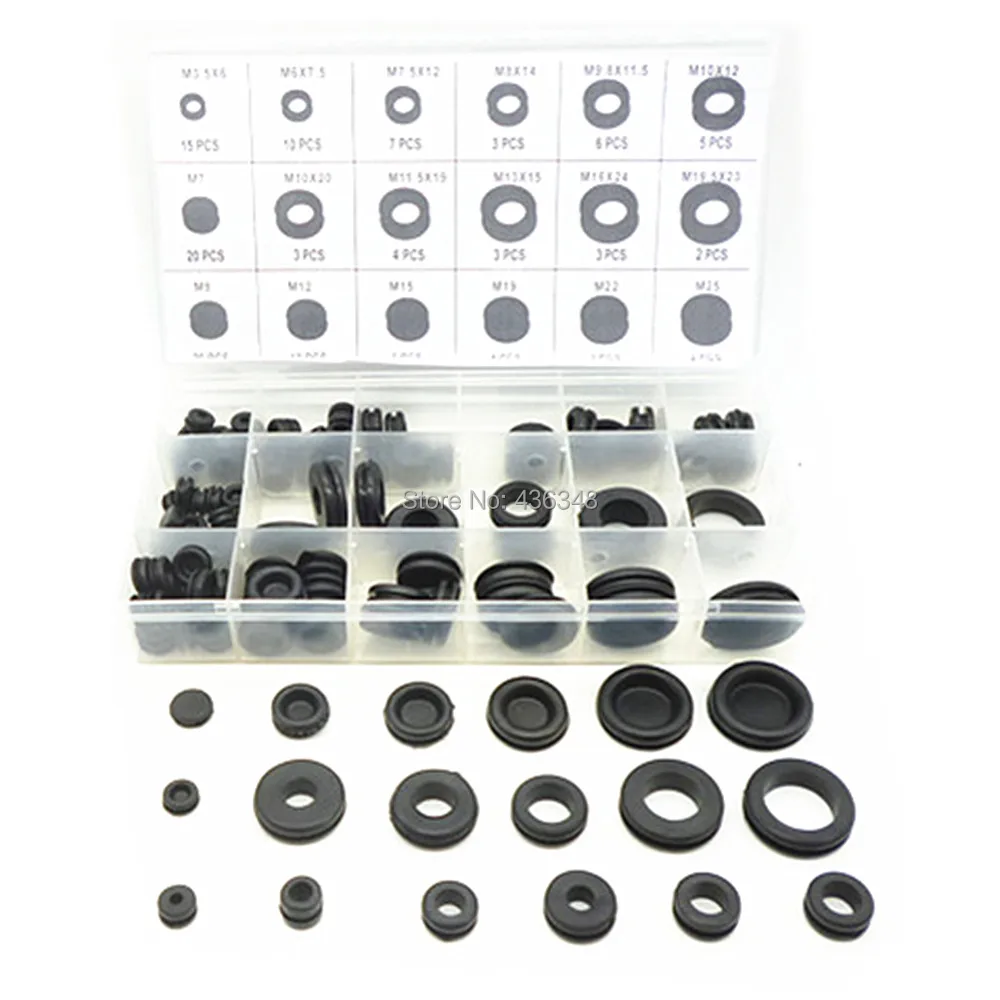 Резиновые прокладки Наборы штекер провода кольцо Ассортимент Набор