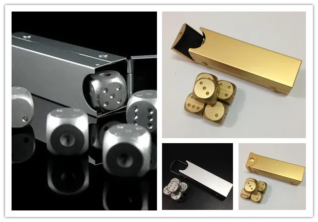 5 шт. портативная настольная игра из алюминиевого сплава|Кубики| |