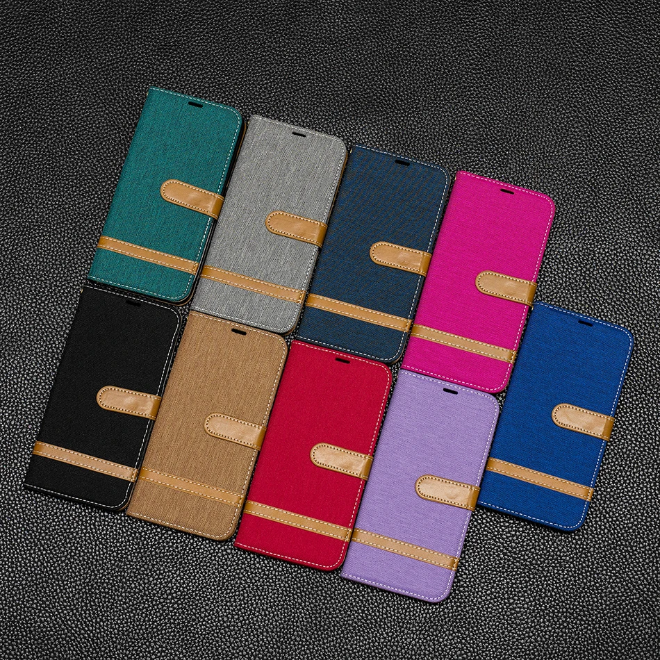 Тканевый флип-чехол из искусственной кожи для Redmi Note 7S Mi A2 Lite Poco F1 чехол 7 6 Pro |