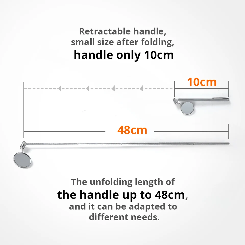 Автомобильное Зеркало для технического обслуживания Partol раздвижной поворотный