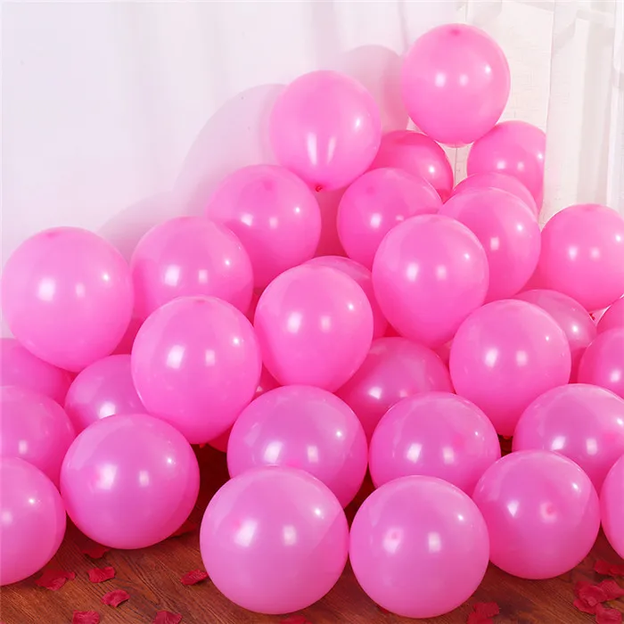 Matte D26 Pink 10 шт 12 дюймов шар цвета розового золота Baby Shower декоративные шары для дня рождения свадьбы воздушный шар из фольги Воздушные шары Белые латексные шары - Цвет: Matte D26 Pink
