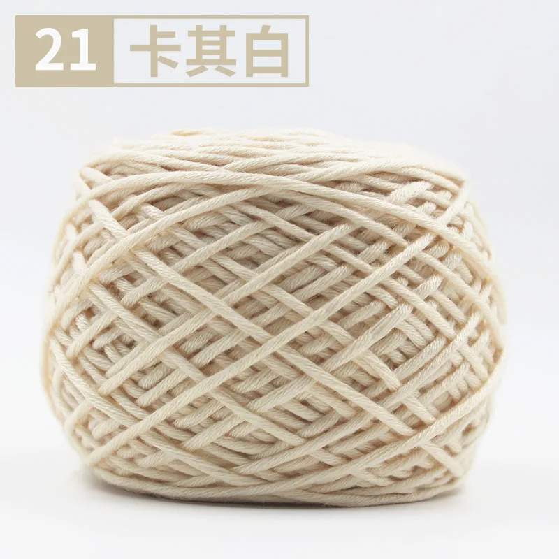 21 khaki white 400 г/лот натуральная Мериносовая Шерсть Толстые пряжи войлочная шерсть-ровинг мягкая пряжа для прядения ручного вязания пряжа зима теплая свободная игла - Цвет: 21 khaki white