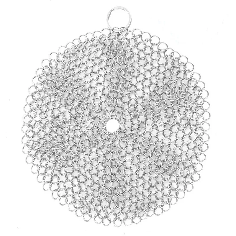 Duolvqi Полезная чаша для умывания инструмент из нержавеющей стали Chainmail Scrubber Finger Cleaner Губка из колец для сковороды миски кухонные гаджеты