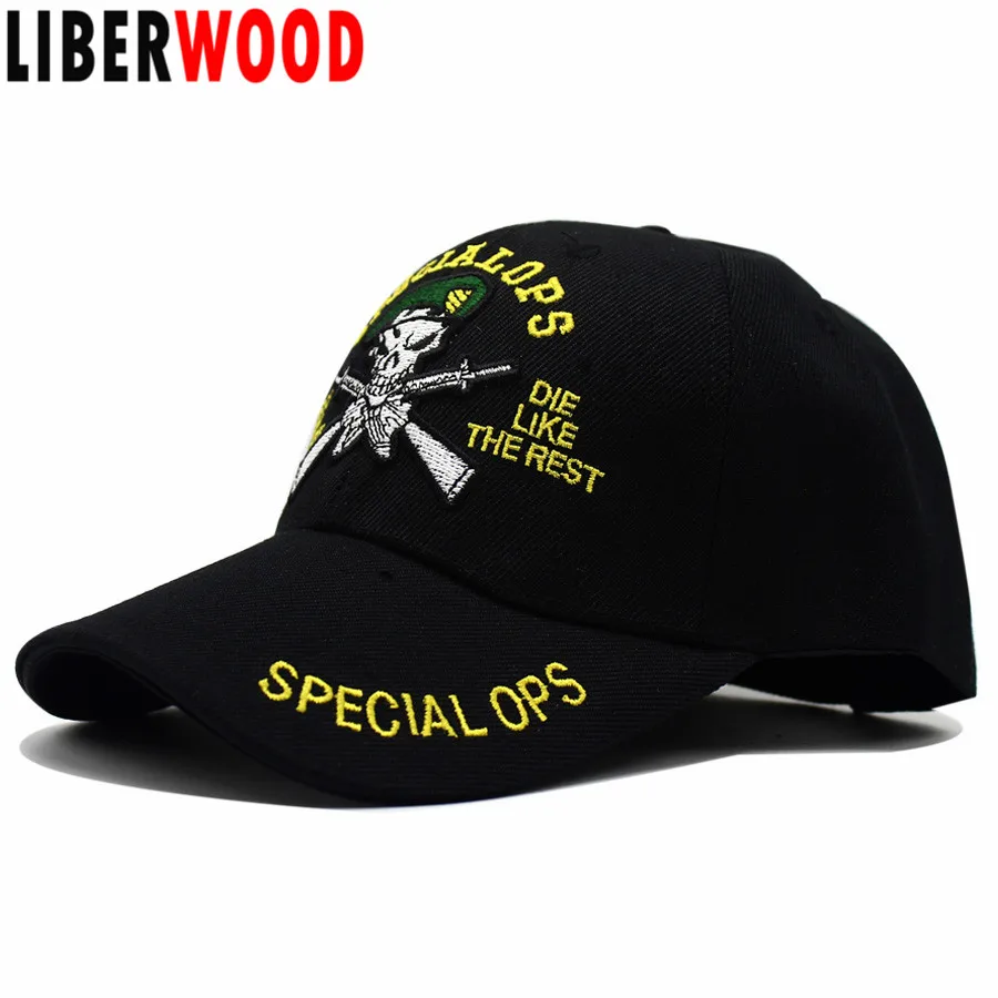 LIBERWOOD спецназ ОПС беспорядок с лучшим эффектом тени бейсболки кепки армии США спецназ череп тактическая армейская Шляпа Кепка
