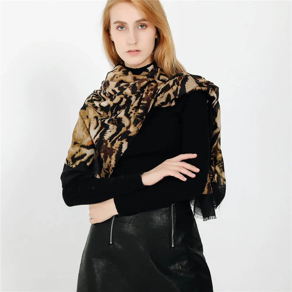 Cachecol Leopard Women Scarf Female Scarves For Cotton Linen Ladies Shawl Tassel Foulard Femme Schal MT029 | Аксессуары для одежды