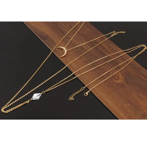 Модные женские ожерелья и бижутерия для тела сексуальные цепочки Стразы Луна