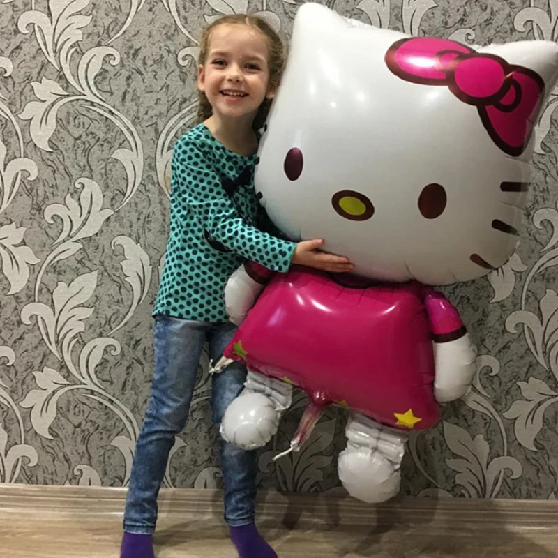 116*68 см размер L Hello Kitty кот фольга шар 80*48 M мультфильм украшение для дня рождения