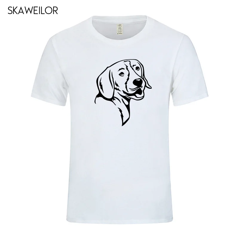 Beagle Dog футболка мужская забавная Футболка с принтом питомца Летние повседневные