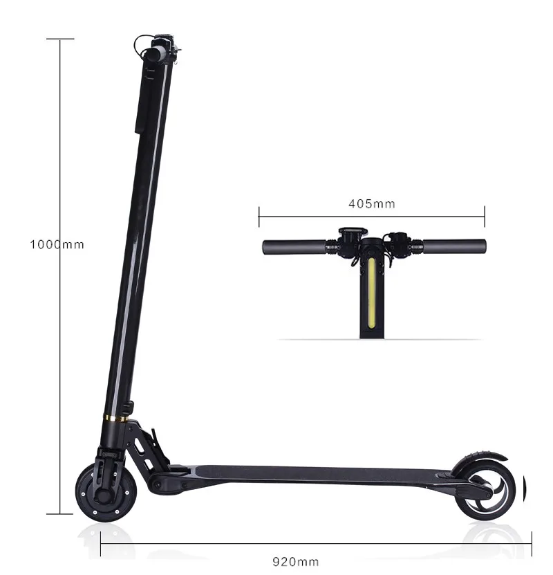 Электрический скейтборд S3 Pro Ультра светильник из углеродного волокна