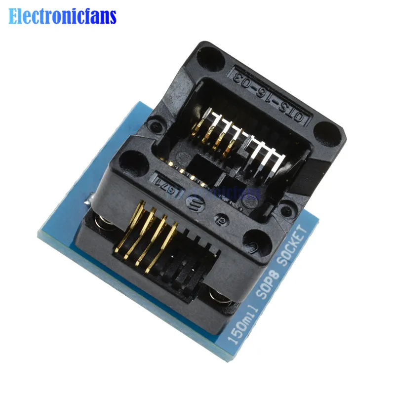 1 шт. 150mil SOIC8 SOP8 К DIP8 адаптер программатора EZ гнездо модуля преобразователя
