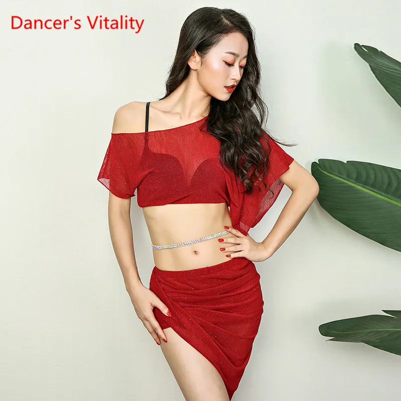 Лето Новое Прибытие женская Команда Практика Танцевальная Одежда 2 Шт. Костюм