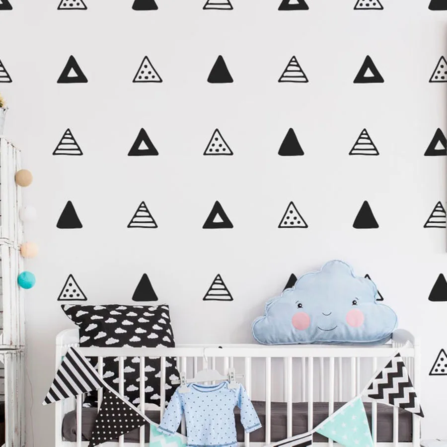 

Geometric Wall Stickers Children Room Decoration Wall Decals DIY Adhesive Nursery Wall Poster Murals Nordic Style C127