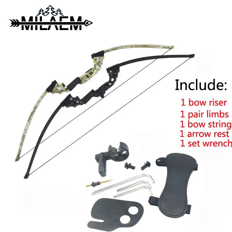 

1pc 40lbs Archery Shooting Fishing Bow 51 inch Take Down Aluminum Alloy CNC Riser Recurve Bow Shooting Accessories