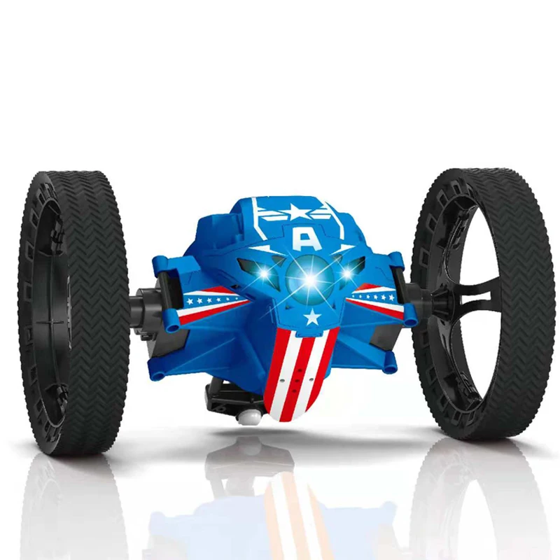 

2.4G Remote Control Toys RC Car Bounce Car Jumping Car with Flexible Wheels Rotation LED Night Light RC Robot Car gift VS SJ88