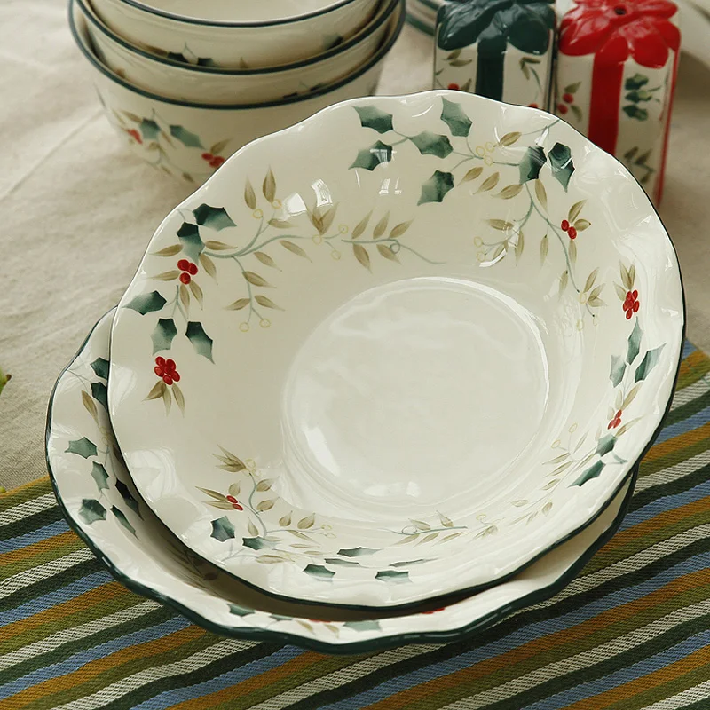 Корейская Свадебная посуда подарок на новоселье рельефная керамическая тарелка