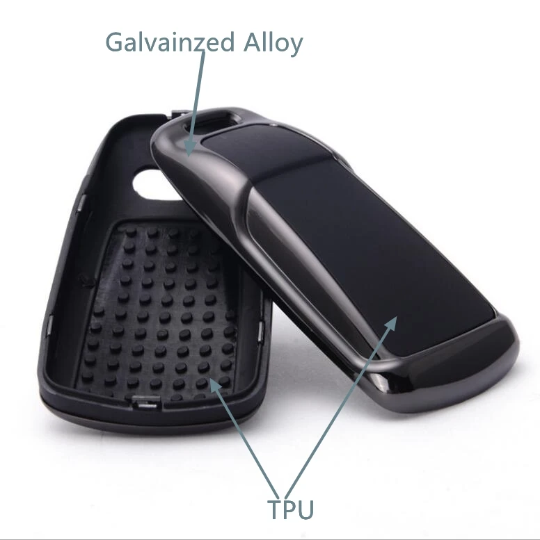 Car Galvanized Alloy+TPU Key Cover Shell Case For Audi New Q7 TT A4 B9 A7 TDI Quattro TTS Sline Smart Keyless Accessories | Автомобили и