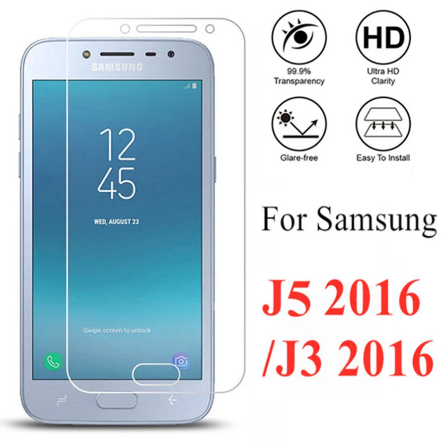 Защитное стекло для samsung j 5 j5 2016 galaxy j3 3 5j 3j закаленное экрана samsng glaxy | Мобильные