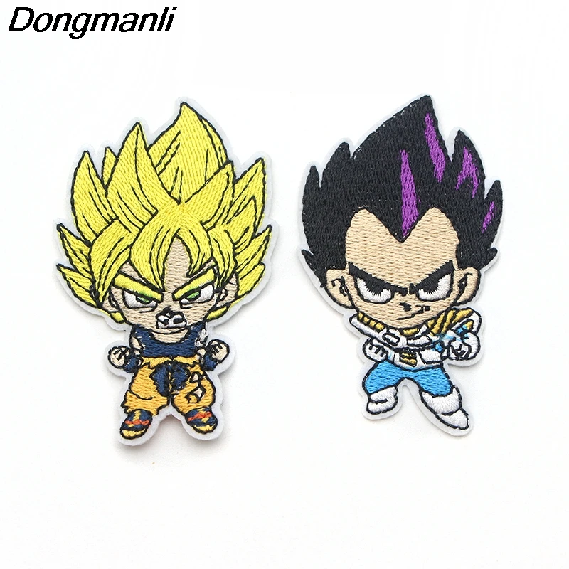 P2888 Dongmanli Dragon Ball Z вышитый значок аппликация швейная одежда джинсы аксессуары