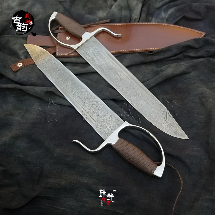 Новое поступление высококлассная Дамасская сталь Барт Чам дао нож узор Ба Чжан