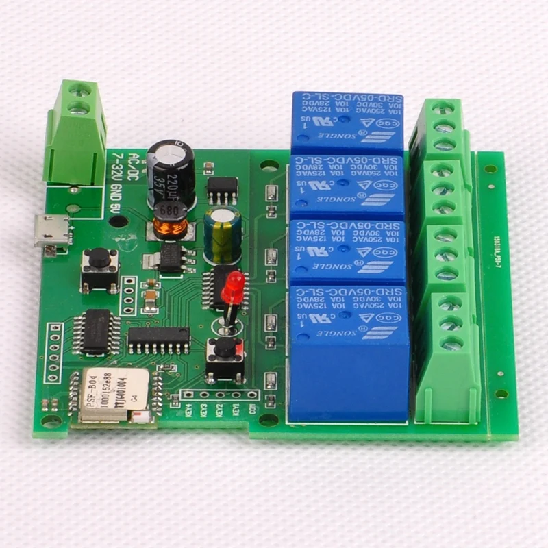 Для Dc7 32V 4Ch Wifi переключатель беспроводной релейный модуль умный дом