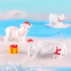 1 шт. мини 3 вида полярный медведь Пингвин Радуга Единорог желтая утка Фея садовое растение полимерное ремесло миниатюрное украшение подарок