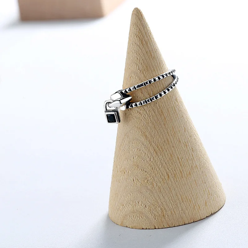 Seemulem дизайнерское кольцо на молнии из стерлингового серебра натуральный камень