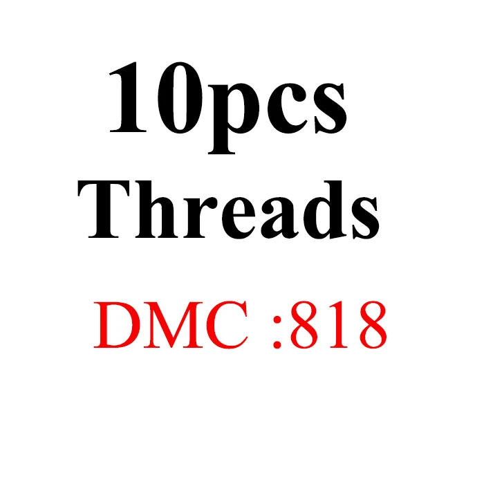 Снеговик, рукоделие вышивка 1,2 м разноцветная опция DMC776-818 10 шт./партия вышивка крестиком хлопковое шитье, моток пряжи вышивка нить - Цвет: 1.2mthread-DMC818