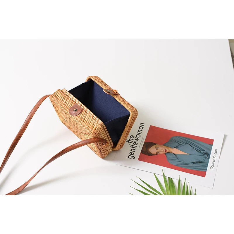 M R.L круглые соломенные сумки женская летняя сумка из ротанга ручная работа