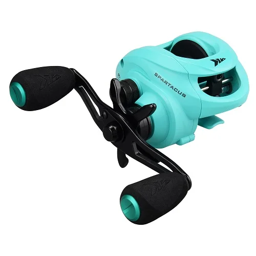 Aqua Blue KastKing Спартак 4 разных цвета 8 кг Макс. Сила сопротивления катушка для baitcasing двойной тормозной системы спиннинговая катушка для ловли рыбы в пресноводных водоемах - Цвет: Aqua Blue