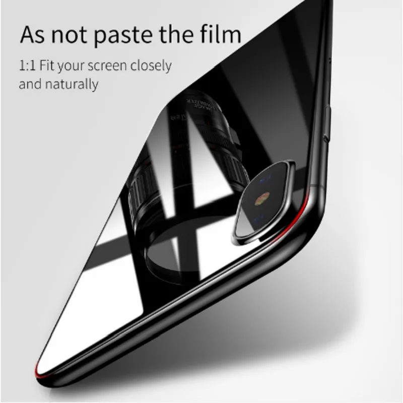 Защитная пленка Baseus Premium для передней задней панели iPhone X, 3D чехол для всего тела, закаленное стекло для задней панели iPhone X 10