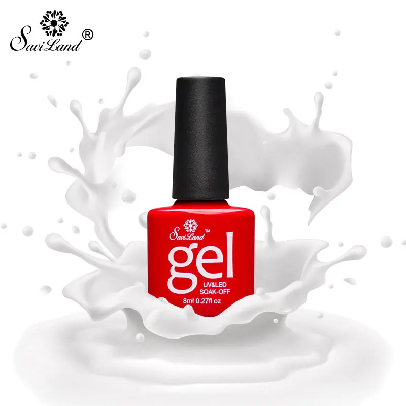 Прозрачный Гель лак для ногтей Saviland молочный Цветной светодиодная УФ лампа