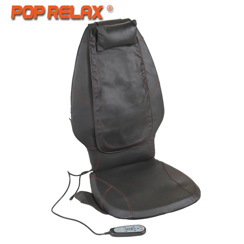 

POP RELAX DC12V Car Home Use Massage Cushion Electric Heating Shiatsu Mobile Rolling Vibrating Back Massager Massage Seat Pillow