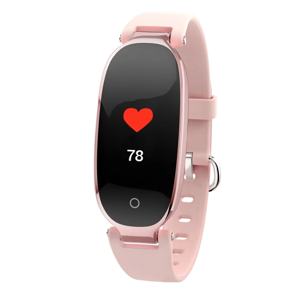 Pink S3Plus, умный браслет на запястье, пульсометр, Смарт-часы для телефона android, леди, фитнес-трекер, браслет, умный, электроника, браслет - Цвет: Pink