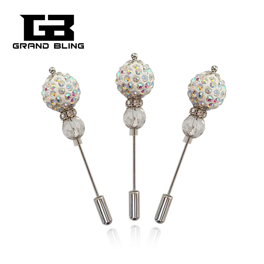 AB цвет стразы брошь из шариков булавки/хиджаб булавки для модного женского