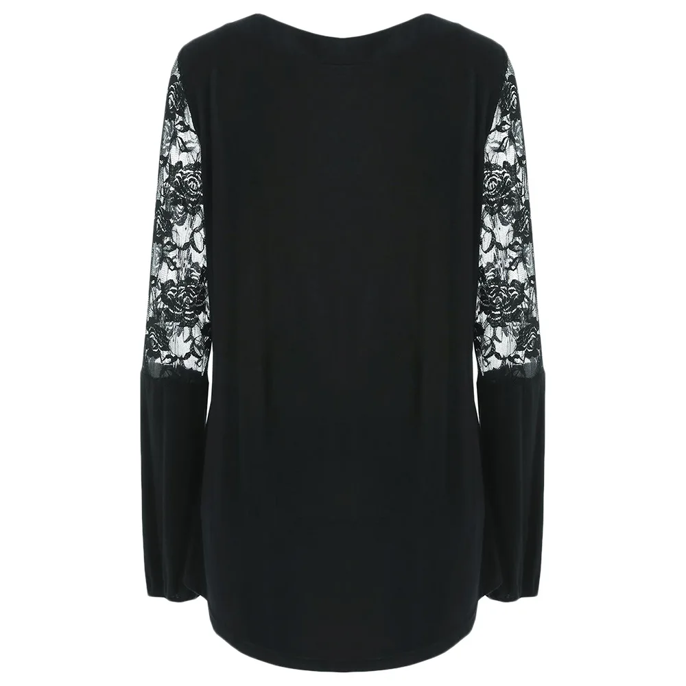 Женская футболка VESTLINDA осенняя Повседневная с длинным рукавом и треугольным