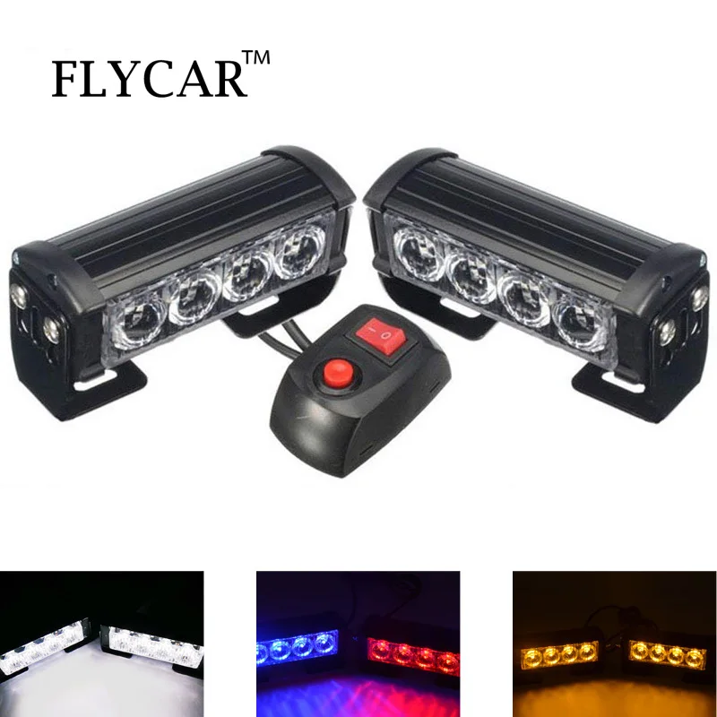 FLYCAR светодиодный аварийный стробоскопический Предупреждение светильник 12 в 24