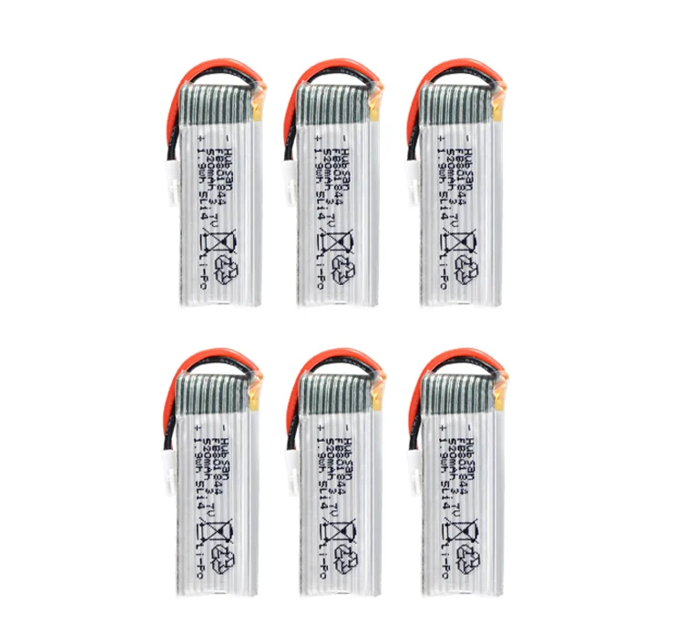 4 5 6 шт. Rc Lipo батарея 3 7 в 520 мАч с USB зарядным устройством для Hubsan H107P RC камера Дрон