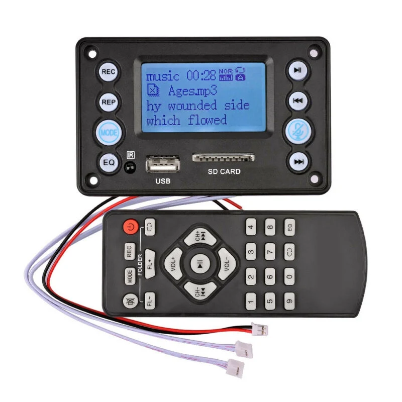 Высококачественный DC 5V 4 0 Bluetooth MP3 декодер плата аудио модуль USB SD WAV WMA FM пульт