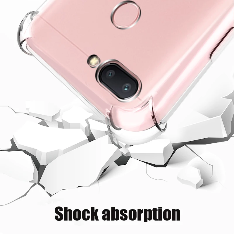 Воздушная подушка TPU для Xiaomi Redmi 6 Pro мягкий силиконовый прозрачный противоударный