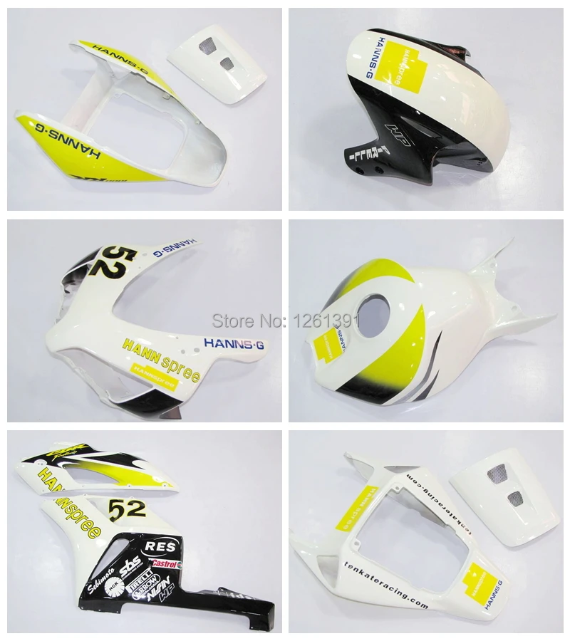 100% комплект обтекателей для HONDA CBR1000 RR 04 05 CBR 1000RR 2004 2005 зеленые черные белые