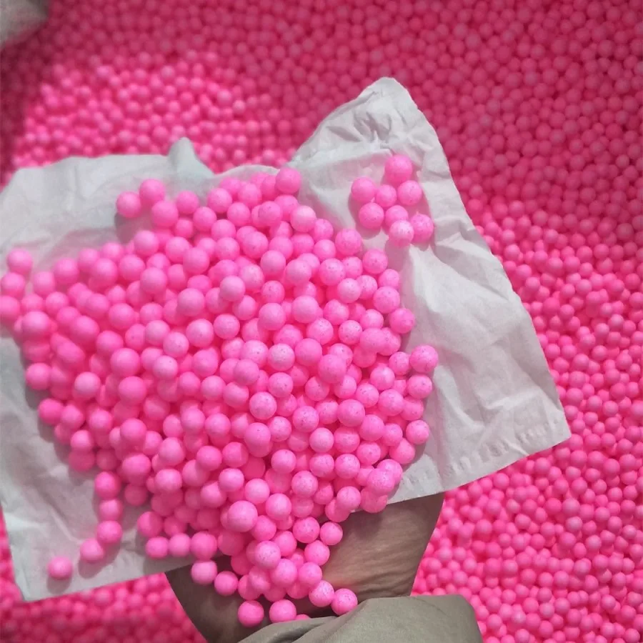 Pink Экологичные оптом 500 г 7-9 мм пенопластовые бусины Мини цветные круглые пенопластовые шарики Хрустальная Бутылка декоративная подушка/наполнитель для диванов - Цвет: Pink